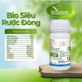(MUA 10 TẶNG 1) Phân bón lá BIO SIÊU RƯỚC ĐÒNG 250ml dạng nước| BIO VIỆT NAM