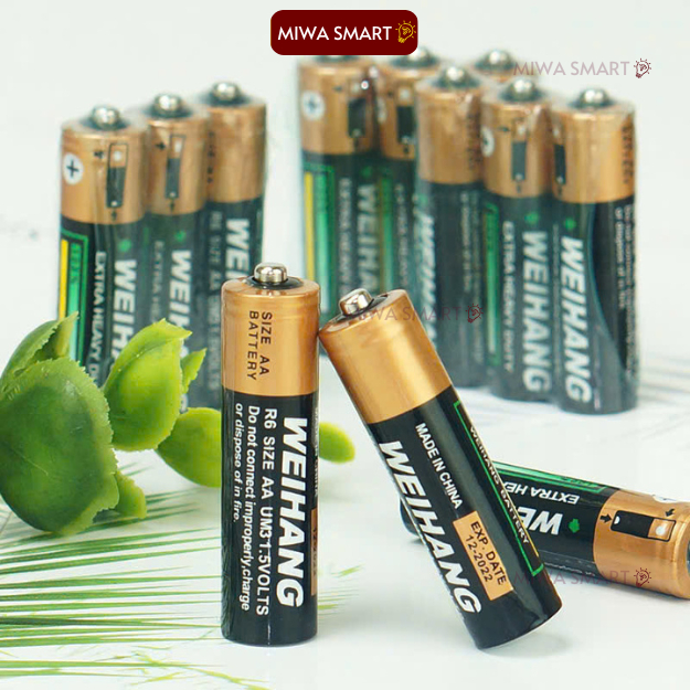 Vỉ 2 Viên Pin AA Pin Con Thỏ, Pin tiểu AA Miwa Smart | Shopee Việt Nam