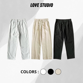 Quần ống rộng chất linen dũi, thời trang cao cấp local brand L66 cho nam nữ thoáng mát mùa hè [Q01]