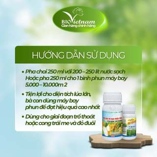 (MUA 10 TẶNG 1) Phân bón hữu cơ BIO VÔ GẠO THẦN TỐC 250ml dạng nước | BIO VIỆT NAM