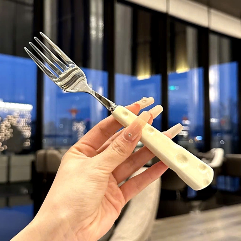 BỘ DỤNG CỤ ĂN 3 MÓN HỘP GIẤY,  thìa đũa muỗng dĩa inox 304 cán  dễ thương ăn cơm văn phòng dã ngoại-MA:DUNGCUAN