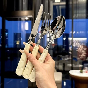 BỘ DỤNG CỤ ĂN 3 MÓN HỘP GIẤY, thìa đũa muỗng dĩa inox 304 cán dễ thương ăn cơm văn phòng dã ngoại-MA:DUNGCUAN