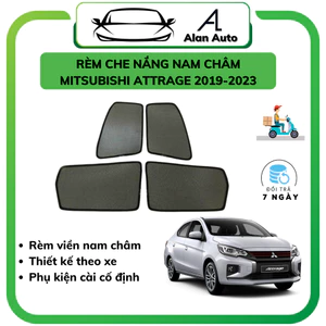 Rèm che nắng ô tô Mitsubishi Attrage 2020-2025 , che nắng hút nam châm theo xe, bộ 4 cánh. Hàng loại 1