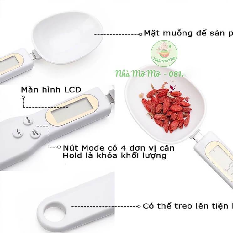 Cân điện tử tiểu ly dạng thìa [GIÁ SỐC] , muỗng 500g/0.1 - Nhà Mỡ Mỡ | BigBuy360 - bigbuy360.vn
