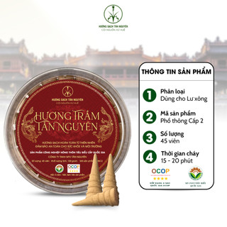 [OCOP 4 SAO + TẶNG 3 NỤ CAO CẤP] Hộp nụ trầm hương Tân Nguyên 45 viên, thơm dịu, xông nhà thanh lọc không khí khử ẩm mốc