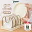 Kệ cài nắp vung nồi giá úp đĩa, Kệ nhà bếp đa năng có thể điều chỉnh khoảng cách tùy ý Greenhome