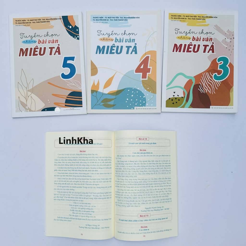Ảnh Sách Tuyển Chọn Những Bài Văn Miêu Tả - Tiểu Học - Lớp 2 + 3 + 4 + 5 - Minh Long 2