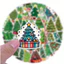 Set Sticker Cây Thông Noel Size 8-10cm Chống Nước Dán Laptop Vali Mũ Bảo Hiểm