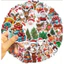 Set 100 Sticker Noel Giáng Sinh Chống Nước Dán Laptop Vali Mũ Bảo Hiểm