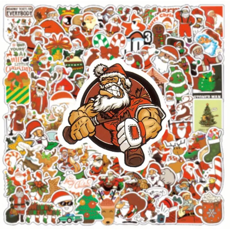 100 Sticker  Giáng Sinh trang trí giáng sinh noel mẫu 2025 siêu hot
