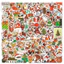 Set 100 Sticker Noel Giáng Sinh Chống Nước Dán Laptop Vali Mũ Bảo Hiểm