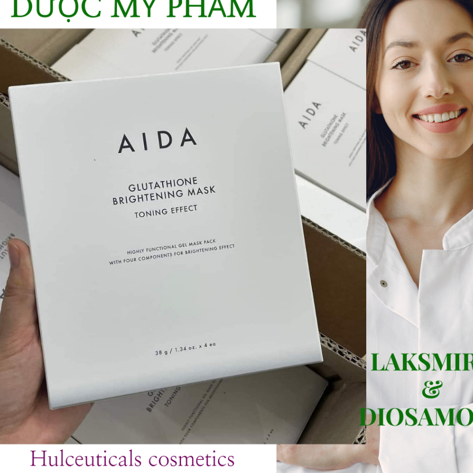 Mt N Siu Truyn Trng Aida Glutathione Brightening Mask [ 1 hp/ 4  ming] | Shopee Vit Nam