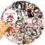 Set 60 Sticker Hoạt Hình mèo Noel Chống Nước Dán Laptop Vali Mũ Bảo Hiểm Sổ Tay