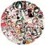 Set 60 Sticker Hoạt Hình mèo Noel Chống Nước Dán Laptop Vali Mũ Bảo Hiểm Sổ Tay