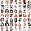 Set 60 Sticker Hoạt Hình mèo Noel Chống Nước Dán Laptop Vali Mũ Bảo Hiểm Sổ Tay
