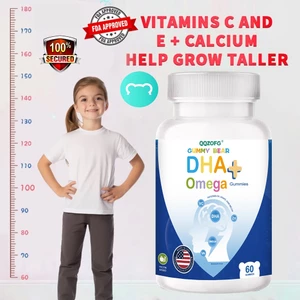 DHA cho trẻ em với vitamin B giúp phát triển não bộ Baby Healthcare 60 viên kẹo dẻo | QQZOFG