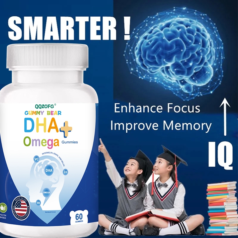 DHA cho trẻ em với vitamin B giúp phát triển não bộ Baby Healthcare 60 viên kẹo dẻo | QQZOFG