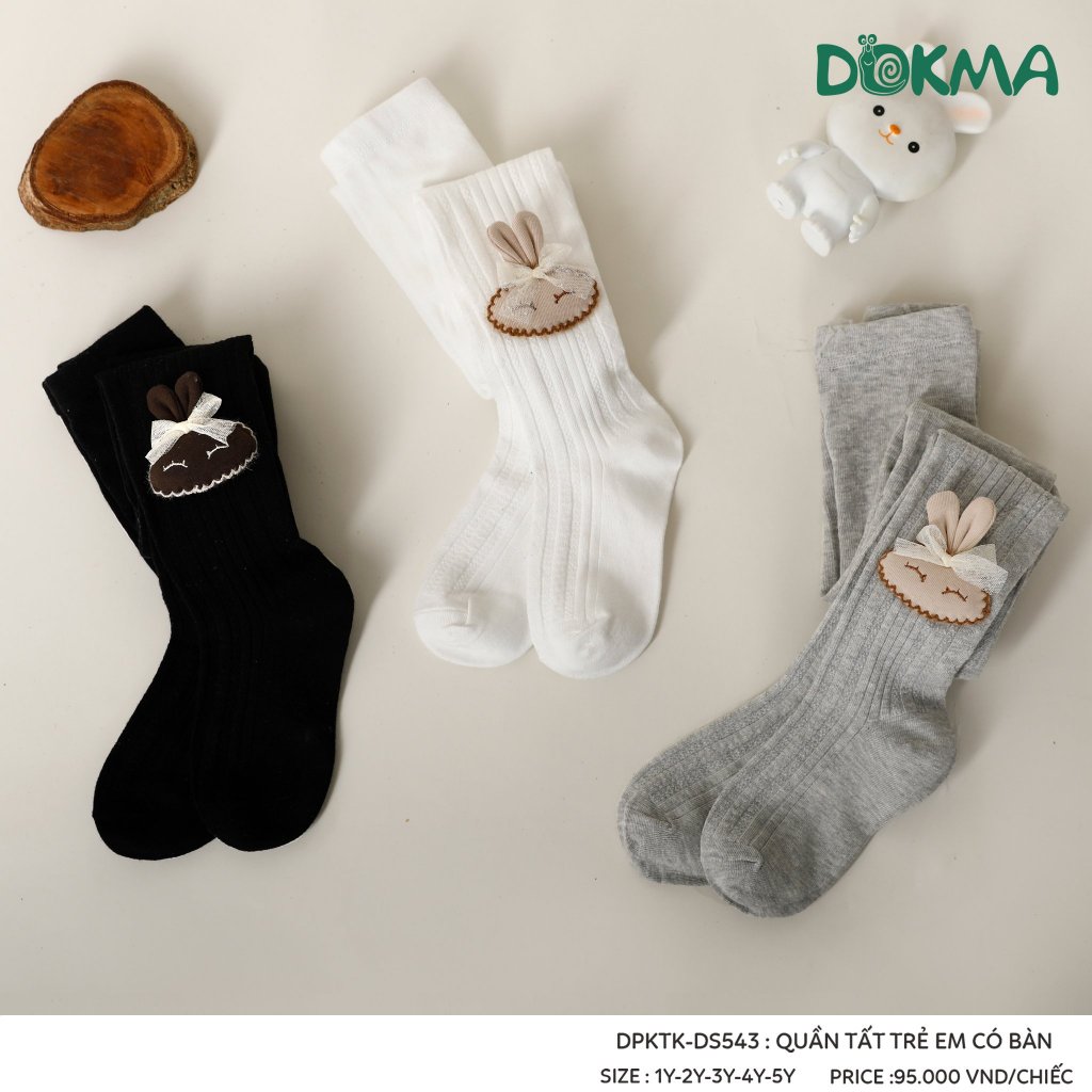 (9-20kg) Quần Tất Có Bàn Điệu Đà Bé Gái DOKMA DS543