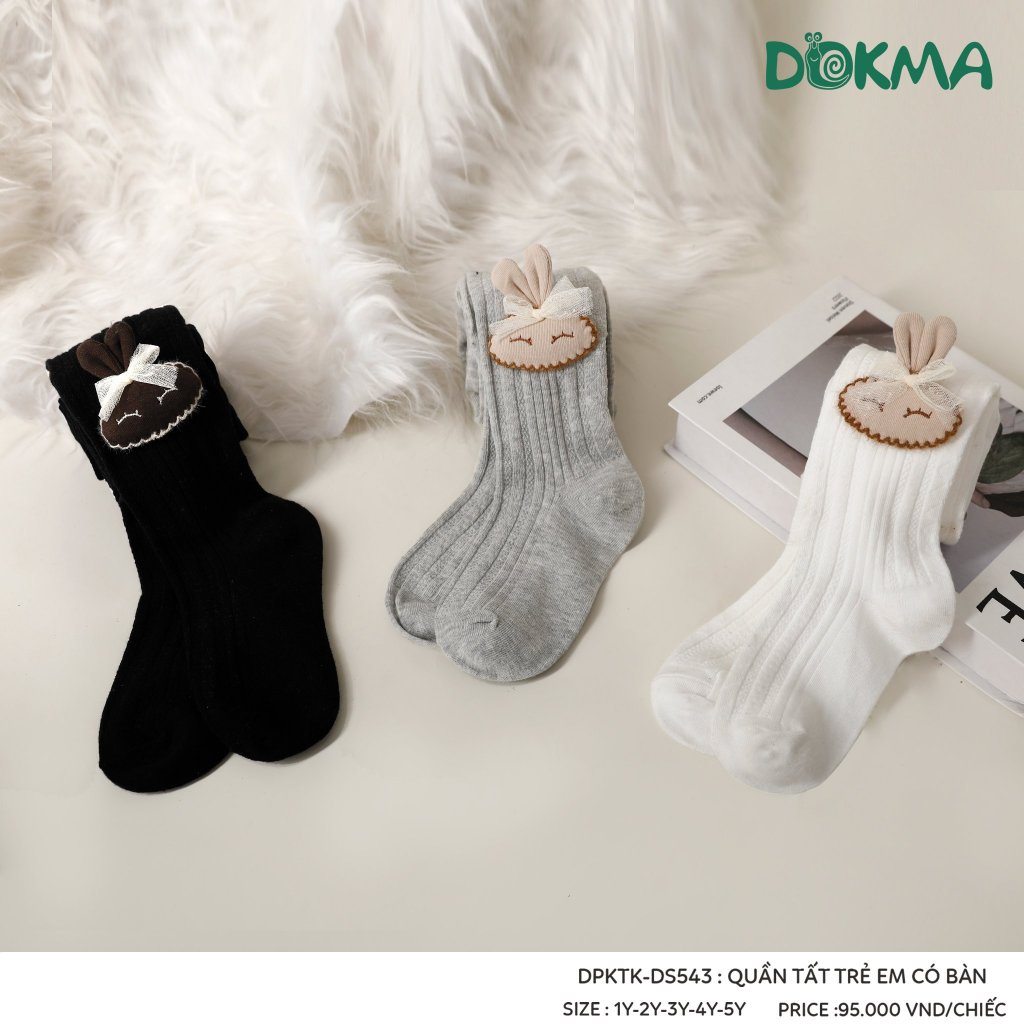 (9-20kg) Quần Tất Có Bàn Điệu Đà Bé Gái DOKMA DS543