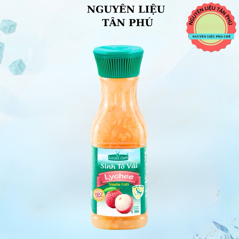 Sinh tố vải Golden Farm - Chai 1L | Shopee Việt Nam