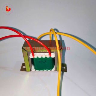 Biến áp 220v ra 9v linh kiện sạc quạt tích điện