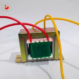 Biến áp 220v ra 9v linh kiện sạc quạt tích điện
