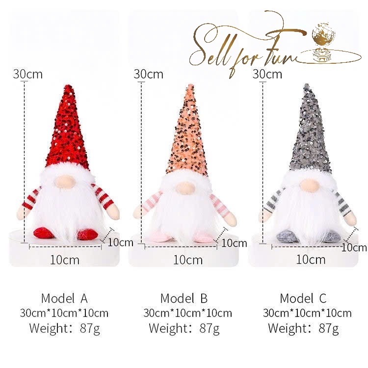 Búp Bê NOEL Búp Bê Đồ Chơi Trang Trí Giáng Sinh Người Lùn Phát Sáng