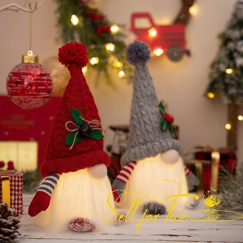 Búp Bê NOEL Búp Bê Đồ Chơi Trang Trí Giáng Sinh Người Lùn Phát Sáng