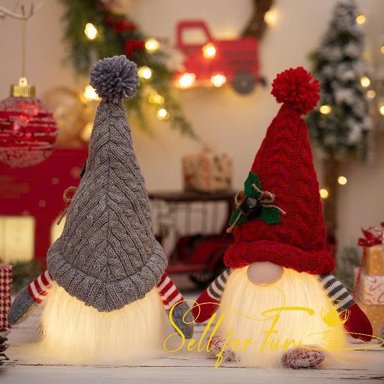 Búp Bê NOEL Búp Bê Đồ Chơi Trang Trí Giáng Sinh Người Lùn Phát Sáng
