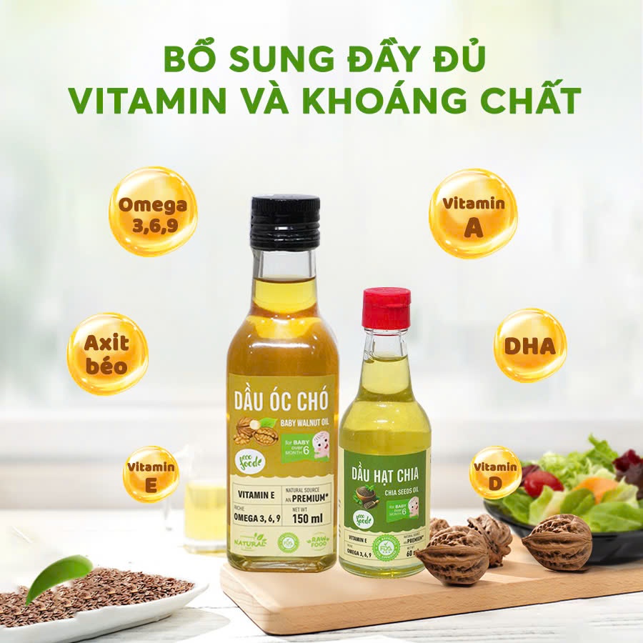 Dầu ăn cho bé