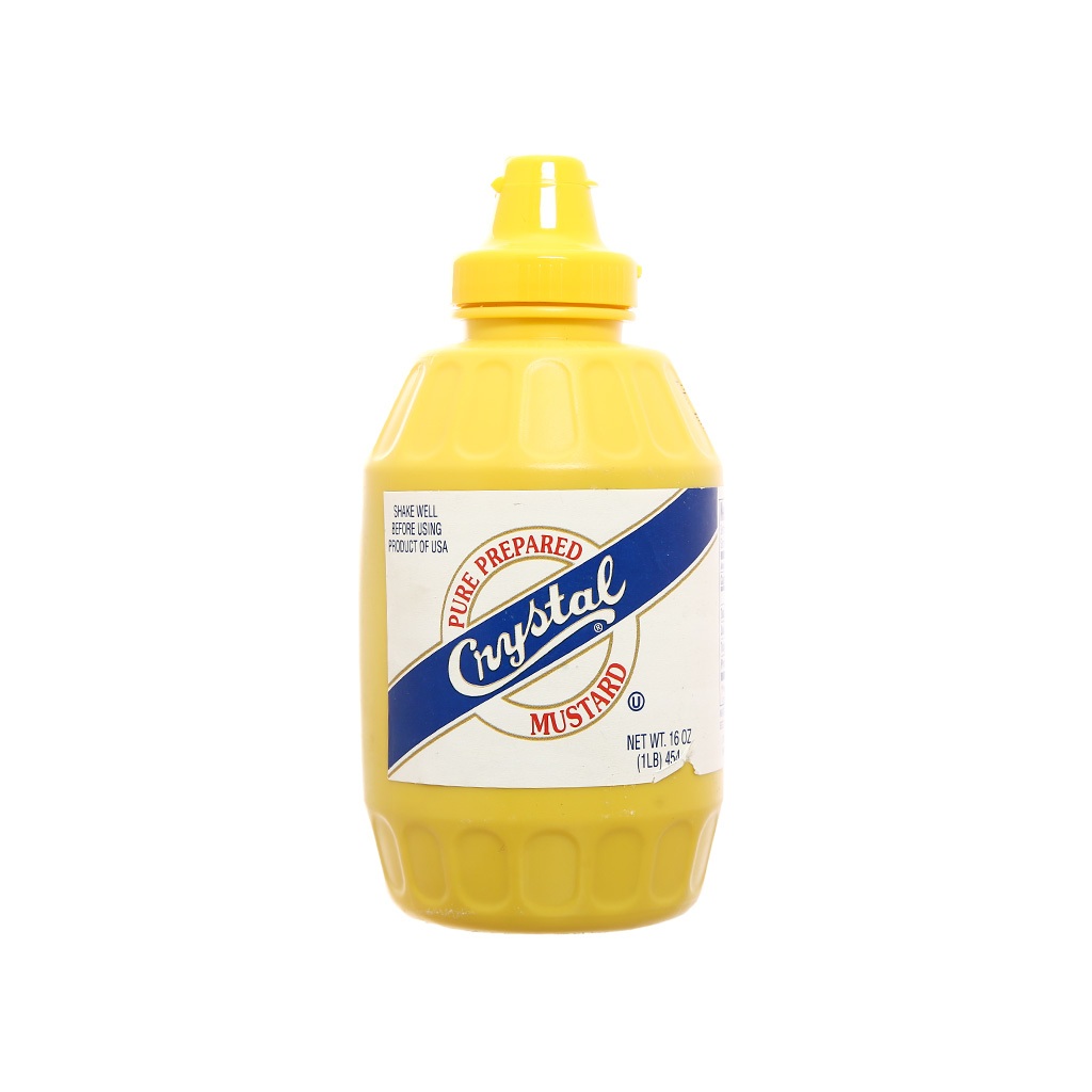 Mù Tạt Vàng Crystal Nhật Bản (227g/454g) - Vị Cay Nhẹ, Thơm Nồng, Sốt Mustard Chấm Xúc Xích, Bít Tết Luka Food