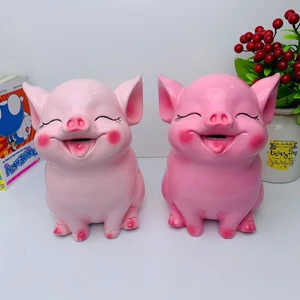 Heo đất tiết kiệm Hot hit 3D size vừa cao 20cm-lợn đất ống tiết kiệm quà tặng trang trí decor LĐ54