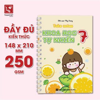 Sổ Giấy Lò Xo Take Notes Lớp 7 Cánh Diều TUANVIET BOOKS cỡ A5 (Mới Nhất) - Toán, Văn, KHTN, Anh