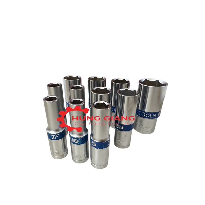 Đầu Khẩu (Đầu Tuýp) 1/2 Dài đủ kích thước chất lượng thép siêu cứng