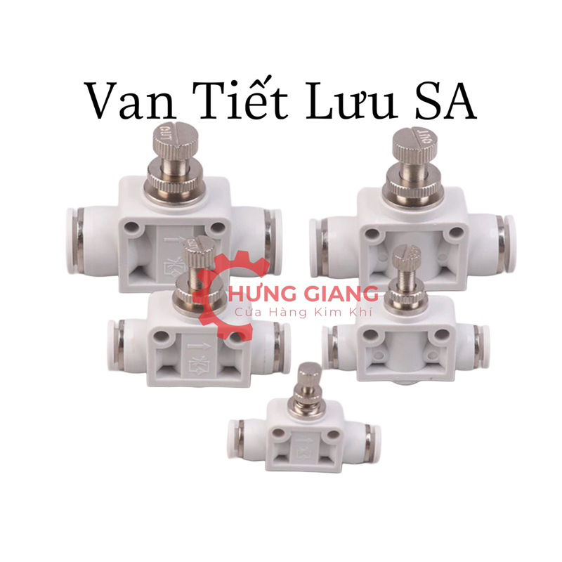 Van Tiết Lưu Điều Chỉnh, Đầu Nối LSA MÀU TRẮNG Nối Hai Đầu Khí Nén Chịu Áp Lực Cao