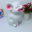 Heo đất tiết kiệm Hot Hit 3D dáng ngồi size to-lợn đất ống tiết kiệm quà tặng trang trí