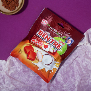 Kẹo Dừa Bến Tre Bà Hai Tỏ vị Cacao túi 3 thanh, Kẹo Dẻo Thơm Mềm Đặc Sản Bến Tre