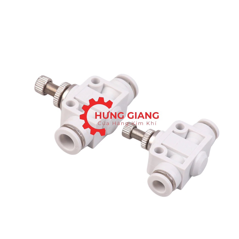 Van Tiết Lưu Điều Chỉnh, Đầu Nối LSA MÀU TRẮNG Nối Hai Đầu Khí Nén Chịu Áp Lực Cao