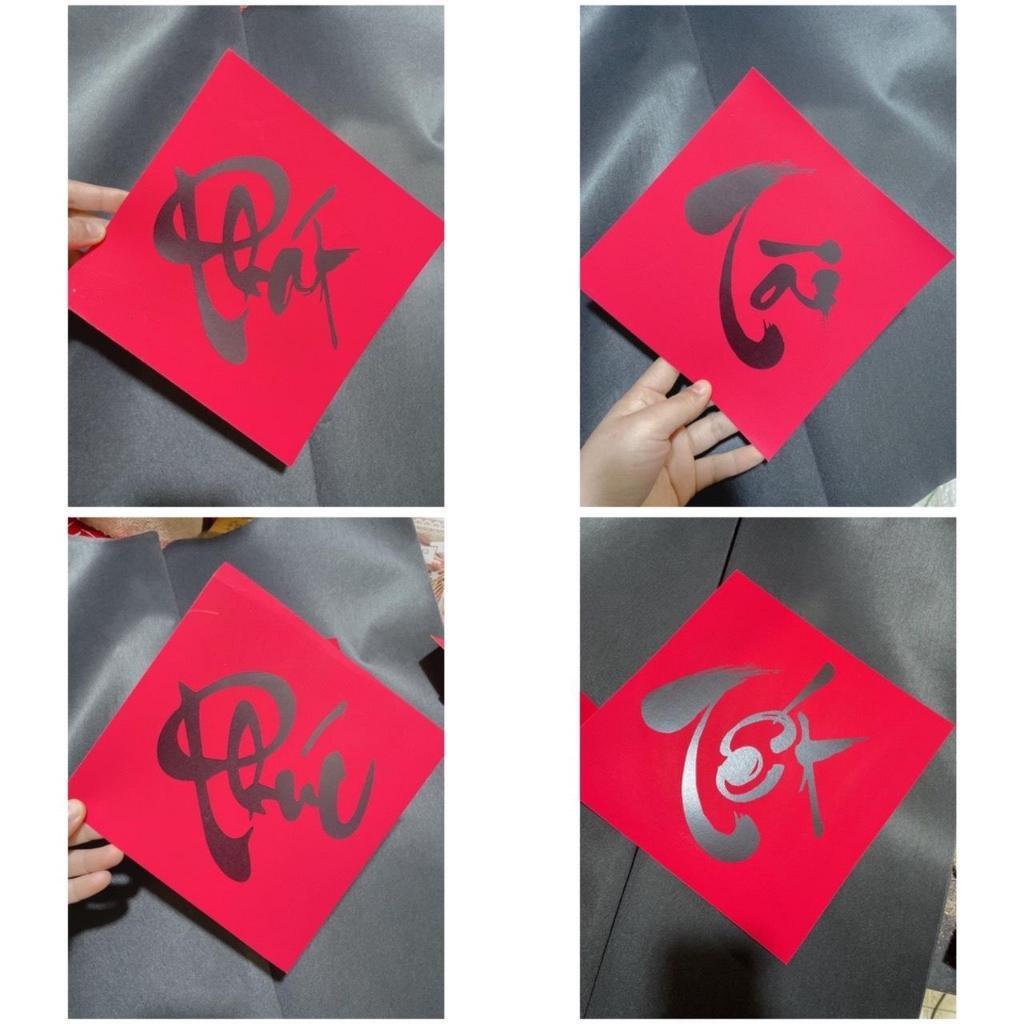 Chữ Tết, chữ Xuân chữ Thư pháp trang trí Tết, decor cực sang chảnh loại ...