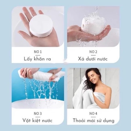 [COMBO RẺ LOẠI 1] Khăn tắm, Khăn mặt Gấp viên nén Du lịch dùng một lần, Chất liệu cotton tiện lợi