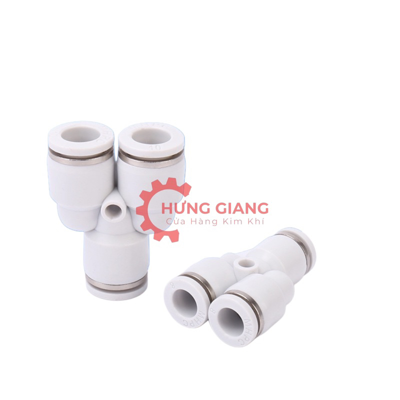 10 Đầu Nối PY, Cút Nối Chữ Y MÀU TRẮNG Cao Cấp chịu áp lực cao
