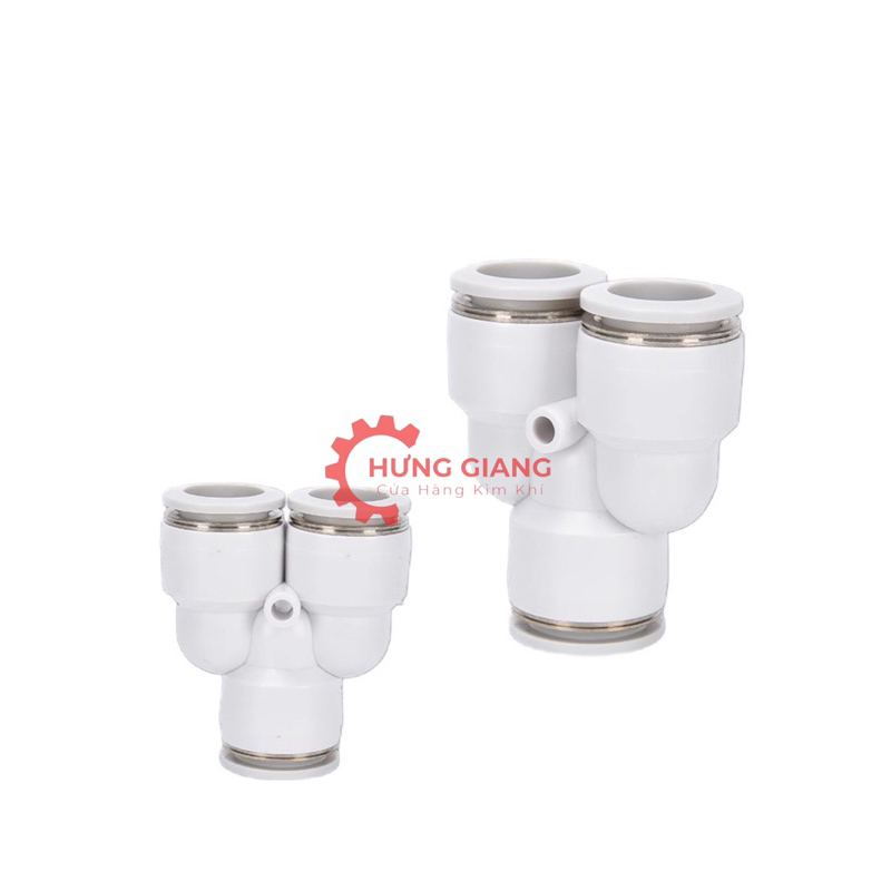 10 Đầu Nối PY, Cút Nối Chữ Y MÀU TRẮNG Cao Cấp chịu áp lực cao