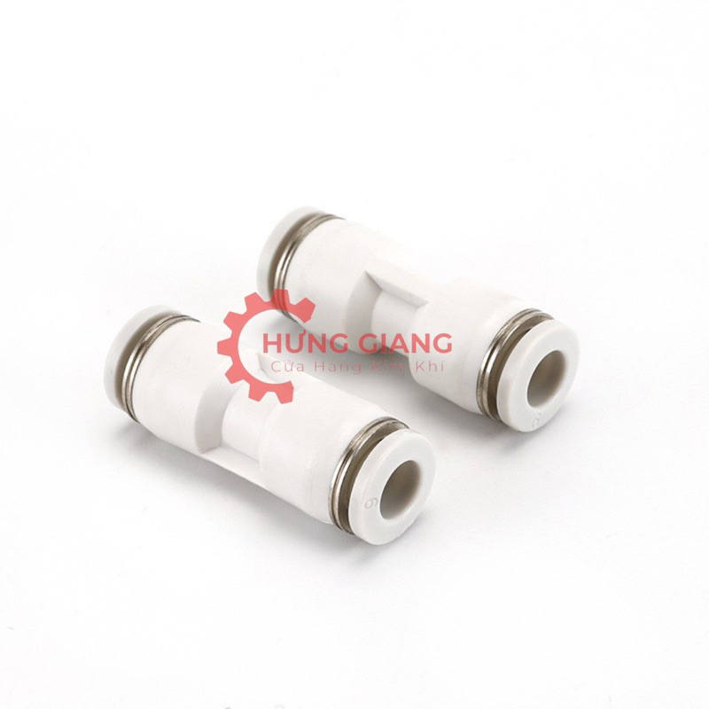 10 Đầu Nối Thẳng PU, măng xông PU MÀU TRẮNG chịu áp lực cao hàng tốt cao cấp