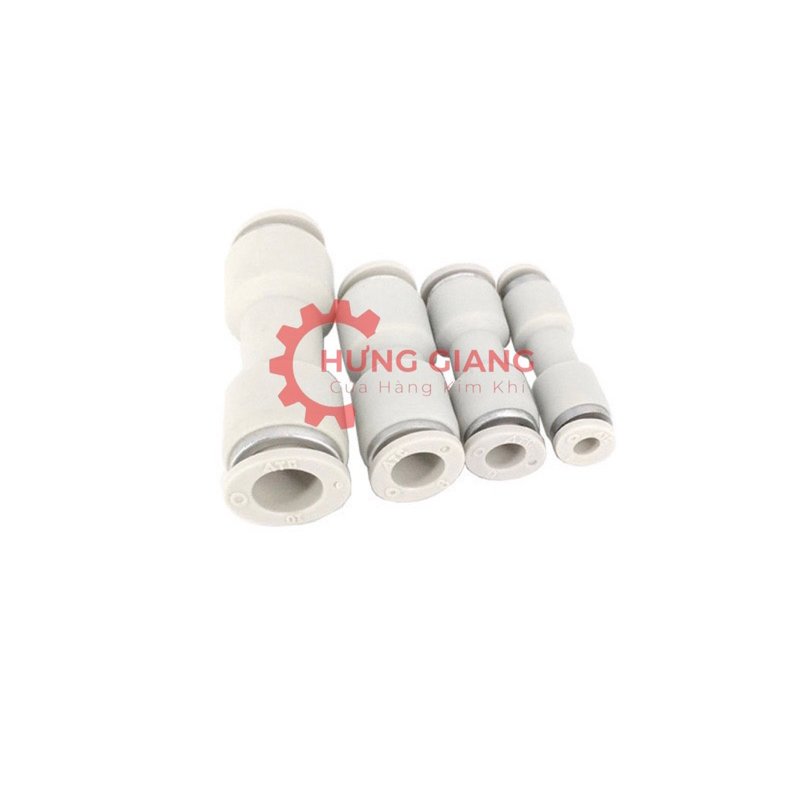 10 Đầu Nối Thẳng PU, măng xông PU MÀU TRẮNG chịu áp lực cao hàng tốt cao cấp