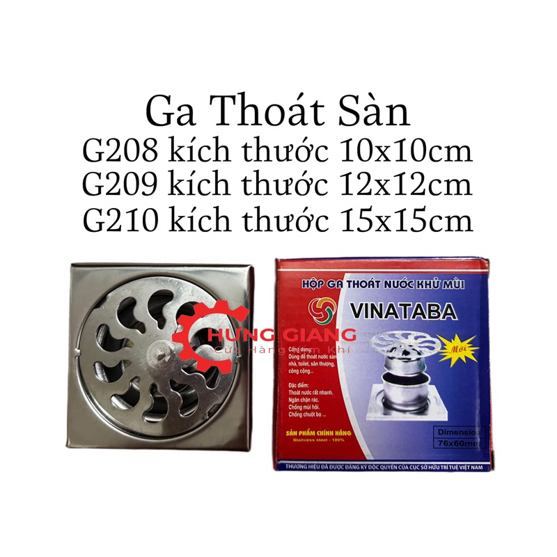 Hộp Ga Thoát Sàn Đủ Cỡ 76,90,110 Chất liệu Inox