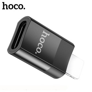 Đầu chuyển đổi TypeC to LaiNing Hoco UA17 (Đen - hộp Trắng) - Nhất Tín