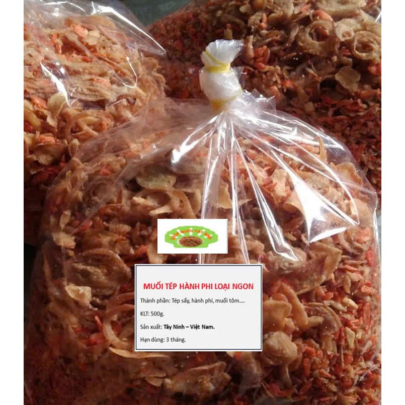 Muối tép hành phi loại ngon 500g.