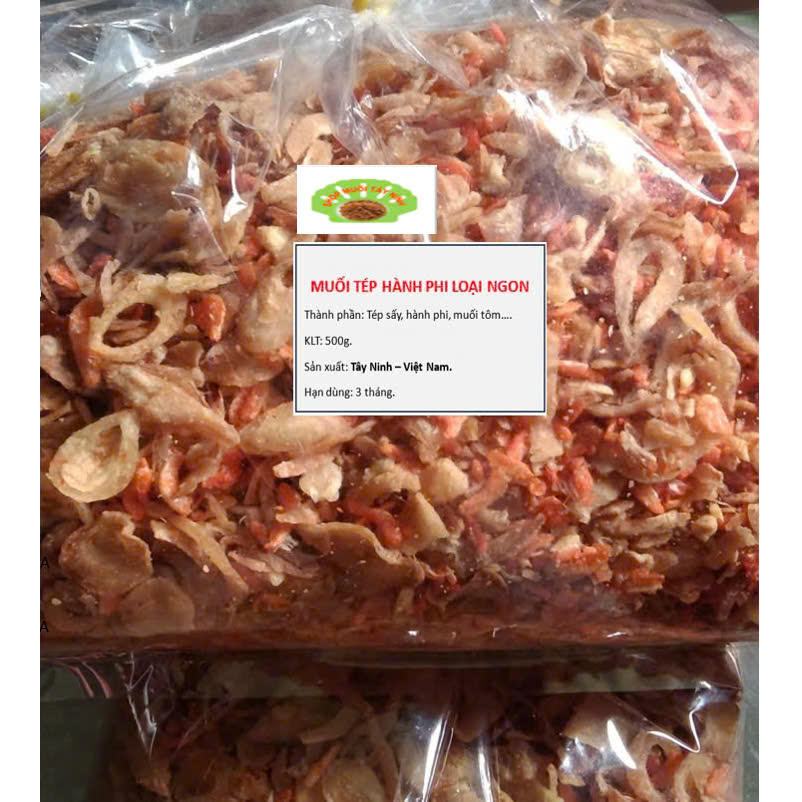 Muối tép hành phi loại ngon 500g.