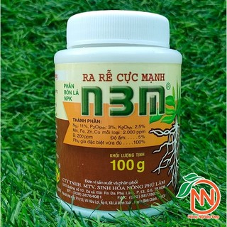 Phân Bón N3M Nông Phú Lâm 100g - Rễ Ra Mạnh, Tẻ Nhánh