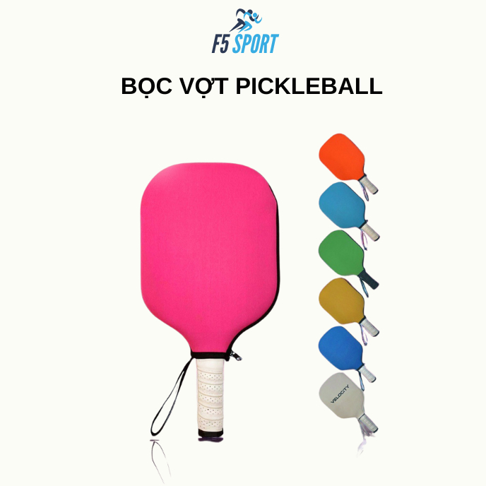 Bọc bảo vệ mặt vợt Pickleball cao cấp chống trầy xước tối đa phù hợp với nhiều kích thước vợt